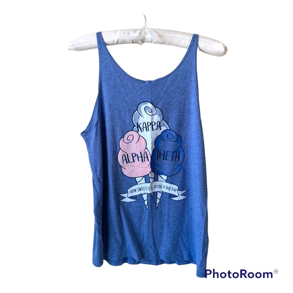 Kappa Alpha Theta Tank Top Bid Day Size Small How Sweet it is to be a Theta! - Picture 2 of 15